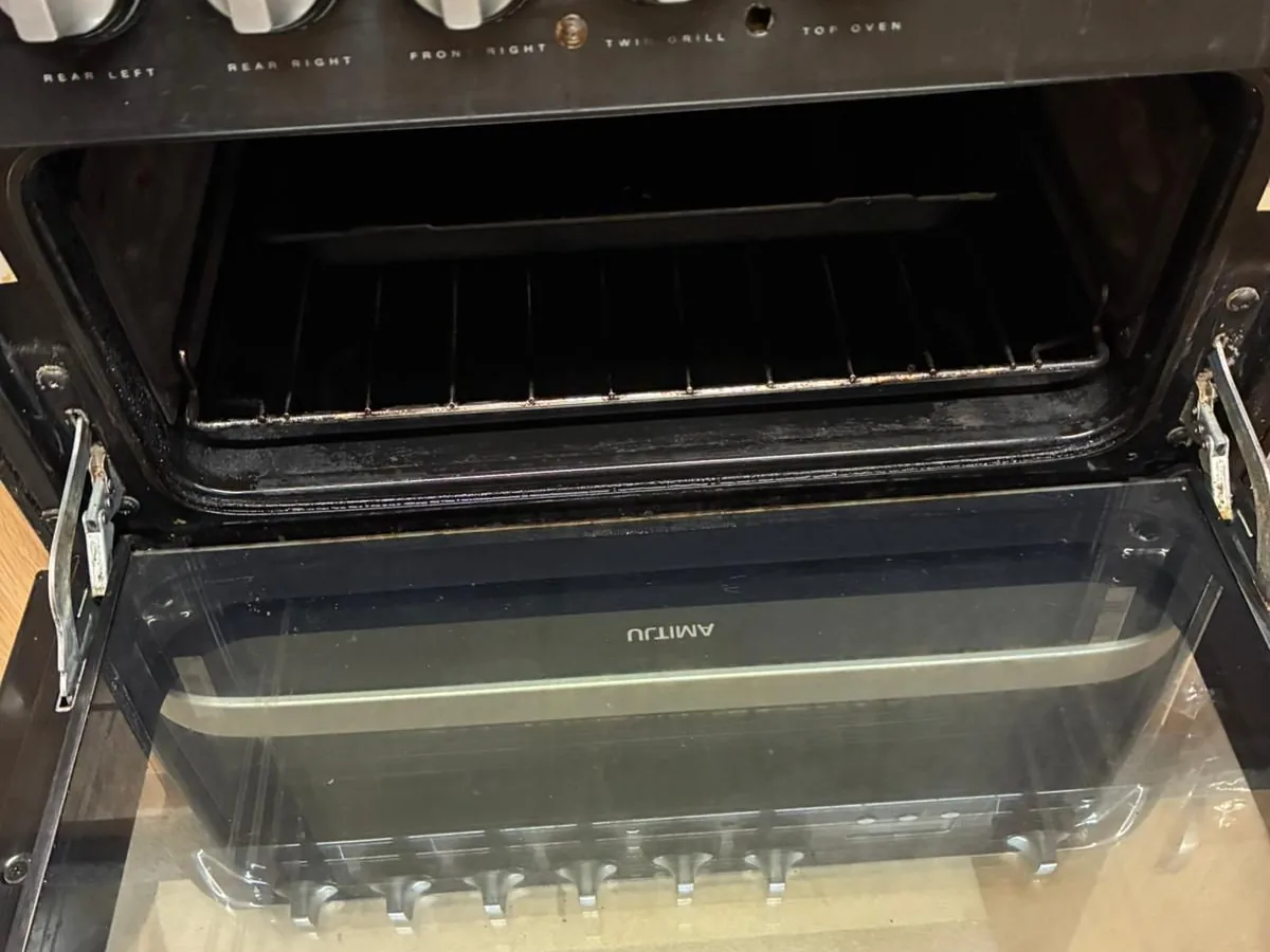 A spotless oven after a deep clean